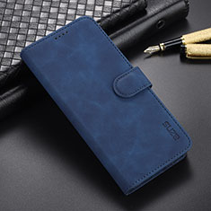 Leather Case Stands Flip Cover Holder YZ6 for Oppo A78 5G Blue