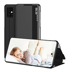 Leather Case Stands Flip Cover Holder ZL2 for Samsung Galaxy A51 5G Black