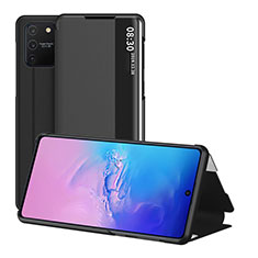 Leather Case Stands Flip Cover Holder ZL2 for Samsung Galaxy S10 Lite Black