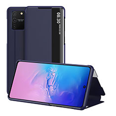 Leather Case Stands Flip Cover Holder ZL2 for Samsung Galaxy S10 Lite Blue
