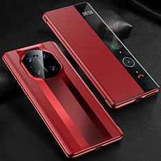 Leather Case Stands Flip Cover K01 Holder for Huawei Mate 40E Pro 5G Red