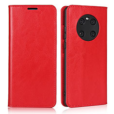 Leather Case Stands Flip Cover K02 Holder for Huawei Mate 40E 5G Red