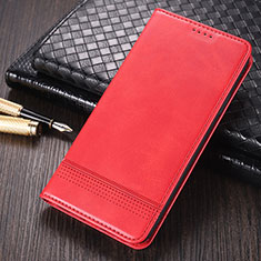 Leather Case Stands Flip Cover K03 Holder for Huawei Mate 40E 4G Red