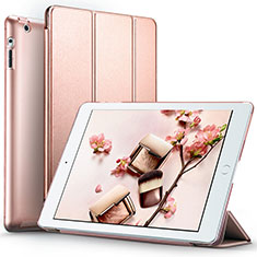 Leather Case Stands Flip Cover L01 for Apple iPad 2 Rose Gold