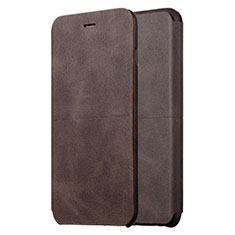 Leather Case Stands Flip Cover L01 for Apple iPhone 6 Plus Brown