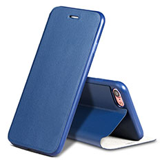 Leather Case Stands Flip Cover L01 for Apple iPhone 7 Blue