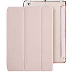 Leather Case Stands Flip Cover L01 for Apple New iPad 9.7 (2018) Pink