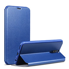 Leather Case Stands Flip Cover L01 for Huawei G10 Blue