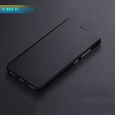 Leather Case Stands Flip Cover L01 for Huawei Honor 7 Dual SIM Black