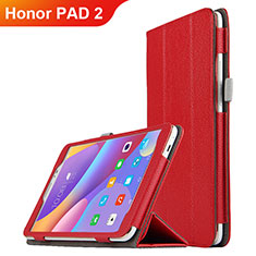 Leather Case Stands Flip Cover L01 for Huawei Honor Pad 2 Red