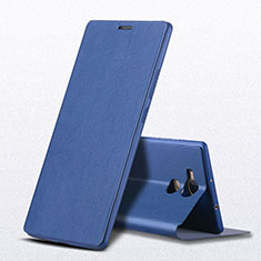 Leather Case Stands Flip Cover L01 for Huawei Mate 8 Blue