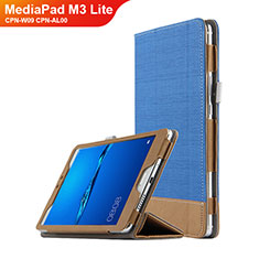 Leather Case Stands Flip Cover L01 for Huawei MediaPad M3 Lite 8.0 CPN-W09 CPN-AL00 Blue