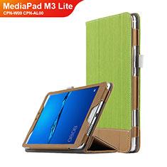 Leather Case Stands Flip Cover L01 for Huawei MediaPad M3 Lite 8.0 CPN-W09 CPN-AL00 Green