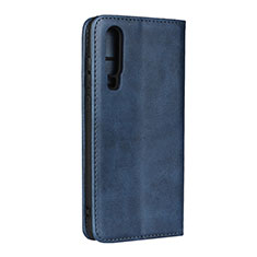 Leather Case Stands Flip Cover L01 for Huawei P30 Blue