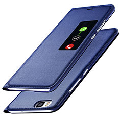 Leather Case Stands Flip Cover L01 for Huawei P8 Blue