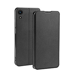 Leather Case Stands Flip Cover L01 for Huawei Y6s Black