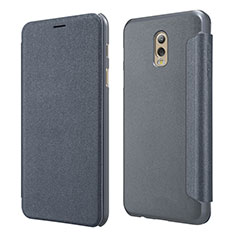 Leather Case Stands Flip Cover L01 for Samsung Galaxy C7 (2017) Black