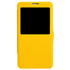 Leather Case Stands Flip Cover L01 for Samsung Galaxy Note 3 N9000 Yellow