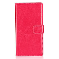 Leather Case Stands Flip Cover L01 for Sony Xperia XZ1 Compact Hot Pink
