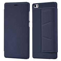 Leather Case Stands Flip Cover L01 for Xiaomi Mi Note Blue