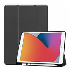 Leather Case Stands Flip Cover L01 Holder for Apple iPad 10.2 (2020) Black
