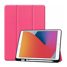 Leather Case Stands Flip Cover L01 Holder for Apple iPad 10.2 (2020) Pink