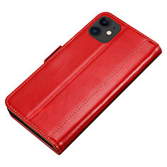 Leather Case Stands Flip Cover L01 Holder for Apple iPhone 11 Red