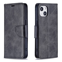 Leather Case Stands Flip Cover L01 Holder for Apple iPhone 13 Black