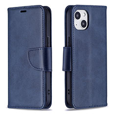 Leather Case Stands Flip Cover L01 Holder for Apple iPhone 13 Blue