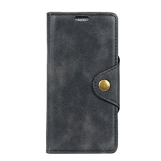 Leather Case Stands Flip Cover L01 Holder for Asus ZenFone Live L1 ZA550KL Black