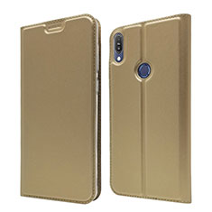 Leather Case Stands Flip Cover L01 Holder for Asus Zenfone Max Pro M1 ZB601KL Gold