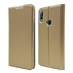Leather Case Stands Flip Cover L01 Holder for Asus Zenfone Max Pro M2 ZB631KL Gold