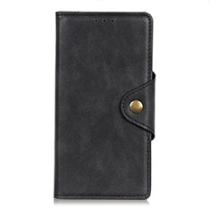 Leather Case Stands Flip Cover L01 Holder for BQ Vsmart Active 1 Plus Black