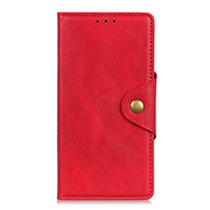 Leather Case Stands Flip Cover L01 Holder for BQ Vsmart joy 1 Plus Red