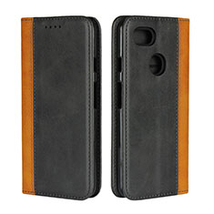 Leather Case Stands Flip Cover L01 Holder for Google Pixel 3 XL Black