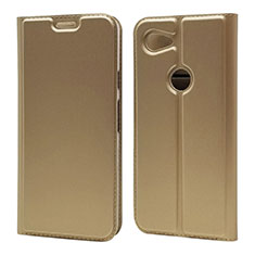 Leather Case Stands Flip Cover L01 Holder for Google Pixel 3a Gold