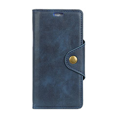 Leather Case Stands Flip Cover L01 Holder for HTC U12 Life Blue