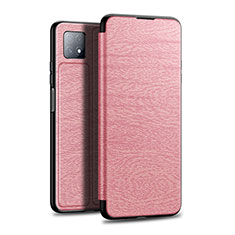 Leather Case Stands Flip Cover L01 Holder for Huawei Enjoy 20 5G Rose Gold