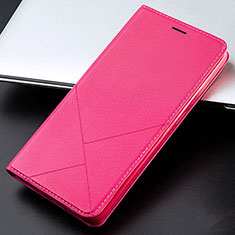 Leather Case Stands Flip Cover L01 Holder for Huawei Honor 9 Lite Hot Pink