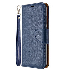 Leather Case Stands Flip Cover L01 Holder for Huawei Honor 9C Blue