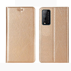 Leather Case Stands Flip Cover L01 Holder for Huawei Honor Play4T Pro Gold