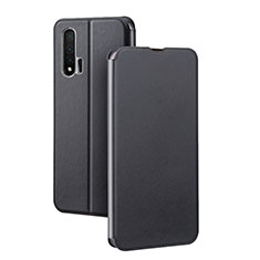 Leather Case Stands Flip Cover L01 Holder for Huawei Nova 6 5G Black