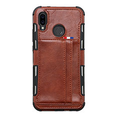 Leather Case Stands Flip Cover L01 Holder for Huawei P20 Lite Orange