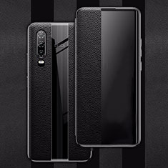 Leather Case Stands Flip Cover L01 Holder for Huawei P30 Black
