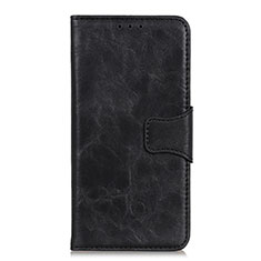 Leather Case Stands Flip Cover L01 Holder for Motorola Moto Edge Black