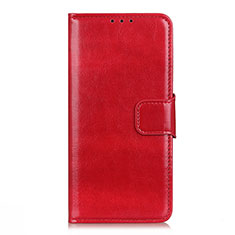 Leather Case Stands Flip Cover L01 Holder for Motorola Moto G Fast Red