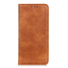 Leather Case Stands Flip Cover L01 Holder for Motorola Moto One Fusion Plus Orange