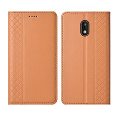 Leather Case Stands Flip Cover L01 Holder for Nokia 1.3 Orange