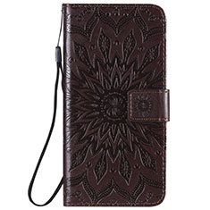 Leather Case Stands Flip Cover L01 Holder for Nokia 2.3 Brown