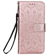 Leather Case Stands Flip Cover L01 Holder for Nokia 2.3 Rose Gold